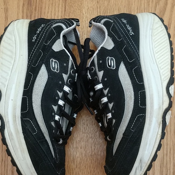 #4 Original Black SUEDE Sketchers Shape Ups sz 7.5 - Picture 7 of 7